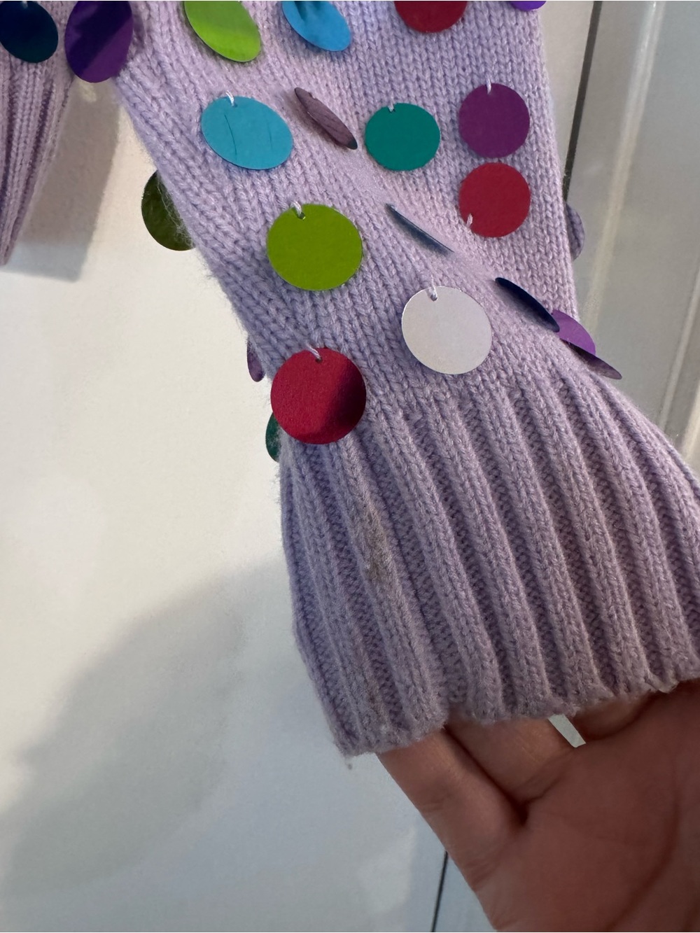 Lavender 'Mambo Queen' Sequin Sweater - Picture 3 of 3